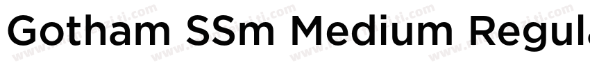 Gotham SSm Medium Regular字体转换